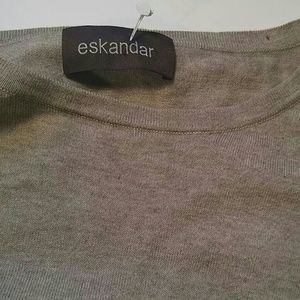 ESKANDAR COTTON/CASHMERE TOP SIZE LARGE Over_sized